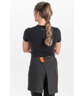 Delantal de camarero tejano unisex 8969516 sin peto. Dyneke 3