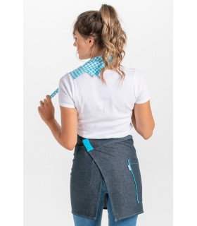 Delantal de camarero tejano unisex 8969516 sin peto. Dyneke 7