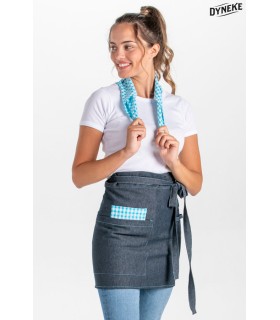 Delantal de camarero tejano unisex 8969516 sin peto. Dyneke 4