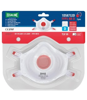 Mascarilla filtrante con válvula FFP3 - NR 1DS8732D. ISSALINE1