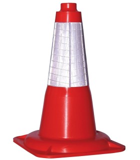Cono de señalización de PE reflectante de 45 cm 1109. ISSALINE1