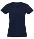 Camiseta con cuello en pico de mujer 190 gr IMPERIAL V 02941. Sols4
