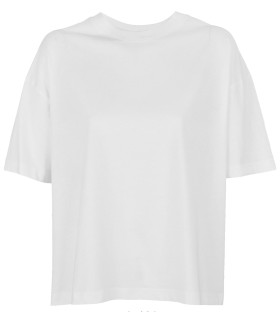 Camiseta ancha de algodón orgánico de mujer BOXY 03807. Sols2
