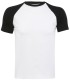 Camiseta bicolor de algodón unisex 11190 Funky. Sols4