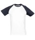 Camiseta bicolor de algodón unisex 11190 Funky. Sols6