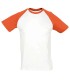 Camiseta bicolor de algodón unisex 11190 Funky. Sols7