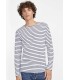 Camiseta a rayas de algodón para hombre MARINE 01402. Sols1