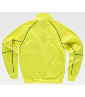 Sudadera alta visibilidad con cierre de media cremallera C9810. Workteam2