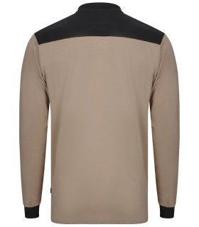 Polo Stretch bicolor de manga larga 105529S. Velilla4