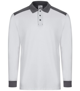 Polo Stretch bicolor de manga larga 105529S. Velilla7