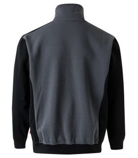 Sudadera bicolor de media cremallera y cuello alto 105703. Velilla2