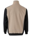 Sudadera bicolor de media cremallera y cuello alto 105703. Velilla4