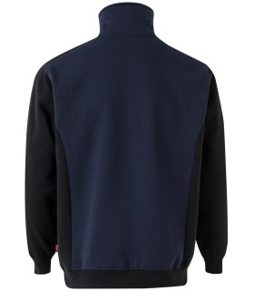 Sudadera bicolor de media cremallera y cuello alto 105703. Velilla6