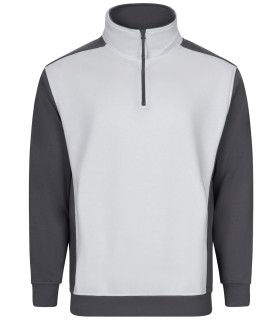 Sudadera bicolor de media cremallera y cuello alto 105703. Velilla7
