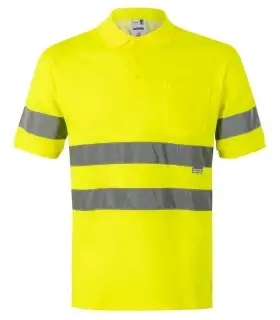 Polo de alta visibilidad de tacto algodón 305512. Velilla1