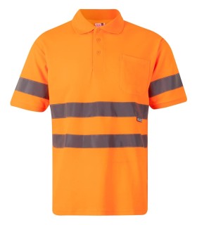 Polo de alta visibilidad de tacto algodón 305512. Velilla3