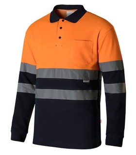 Polo de alta visibilidad de tacto algodón 305515. Velilla1