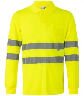 Polo de alta visibilidad de tacto algodón 305514. Velilla1