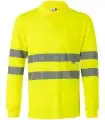 Polo de alta visibilidad de tacto algodón 305514. Velilla1