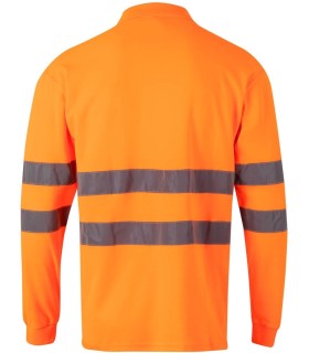 Polo de alta visibilidad de tacto algodón 305514. Velilla4