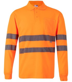 Polo de alta visibilidad de tacto algodón 305514. Velilla3