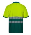 Polo bicolor de alta visibilidad de algodón 305523. Velilla10