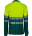 Polo bicolor de alta visibilidad de algodón 305525. Velilla12