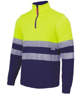Sudadera de alta visibilidad de media cremallera 305701. Velilla1