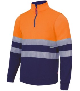 Sudadera de alta visibilidad de media cremallera 305701. Velilla2