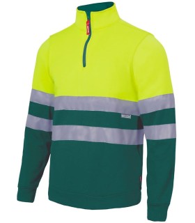 Sudadera de alta visibilidad de media cremallera 305701. Velilla3