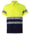 Camisa de alta visibilidad bicolor de manga corta 142. Velilla1