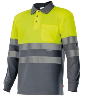 Polo de alta visibilidad bicolor 175 . Velilla4
