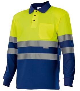 Polo de alta visibilidad bicolor 175 . Velilla5