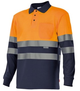 Polo de alta visibilidad bicolor 175 . Velilla11