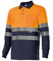 Polo de alta visibilidad bicolor 175 . Velilla11