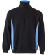 Sudadera de trabajo bicolor con media cremallera 105704. Velilla