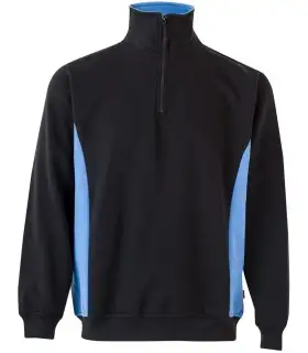 Sudadera de trabajo bicolor con media cremallera 105704. Velilla1