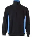 Sudadera de trabajo bicolor con media cremallera 105704. Velilla1