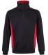 Sudadera de trabajo bicolor con media cremallera 105704. Velilla2