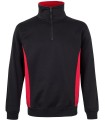Sudadera de trabajo bicolor con media cremallera 105704. Velilla2