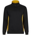 Sudadera de trabajo bicolor con media cremallera 105704. Velilla4