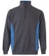 Sudadera de trabajo bicolor con media cremallera 105704. Velilla6