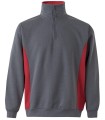 Sudadera de trabajo bicolor con media cremallera 105704. Velilla7