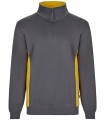 Sudadera de trabajo bicolor con media cremallera 105704. Velilla9
