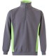 Sudadera de trabajo bicolor con media cremallera 105704. Velilla10