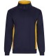 Sudadera de trabajo bicolor con media cremallera 105704. Velilla14