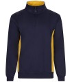 Sudadera de trabajo bicolor con media cremallera 105704. Velilla14