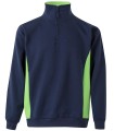 Sudadera de trabajo bicolor con media cremallera 105704. Velilla15