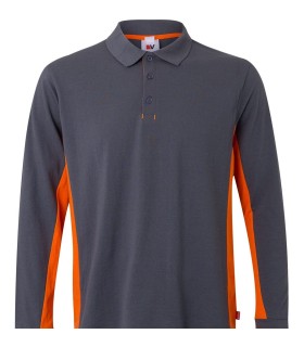 Polo de trabajo unisex de manga larga 105514. Velilla8