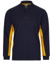 Polo de trabajo unisex de manga larga 105514. Velilla14